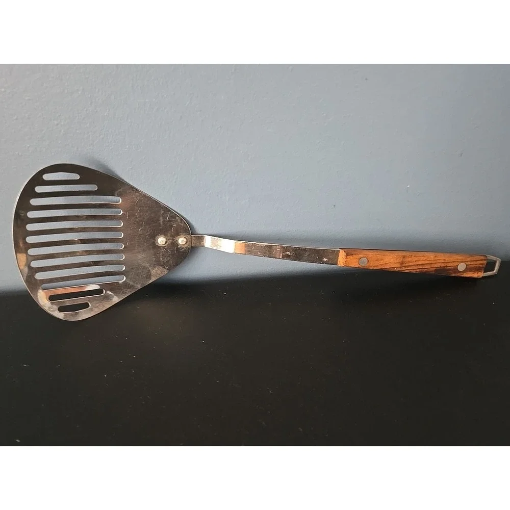 Lot Of 7 Vintage Antique Kitchen Utensils Farmhouse Rustic Primitive Wood Stainl